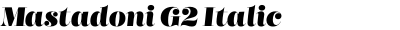 Mastadoni G2 Italic